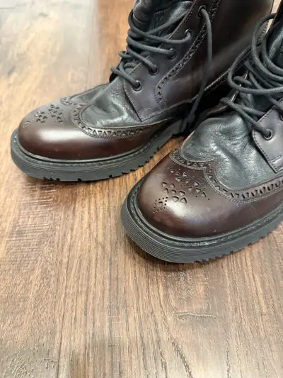 Men’s Prada Calf Leather Combat Boots- Size 9- New without tags, View more