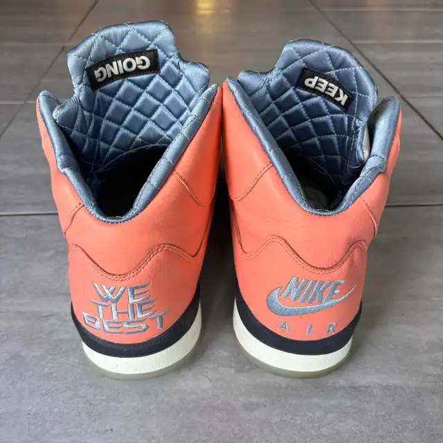 Nike Air Jordan Retro 5 DJ Khaled Men Size 13 Salmon Barely Used in Men's Shoes in City of Montréal - Image 7
