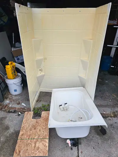 RV bathtub and shower. 36 inches long x 24 inches wide x 13 inches deep. We renovated our bathroom a...