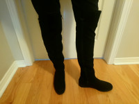 New, over the knee, black boots