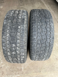 2 used Toyo AT2 tires 275 60R20 