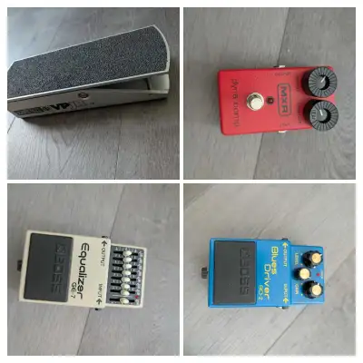 guitar pedals boss bd2 , Ernie Ball volume, and mxr compressor, View more