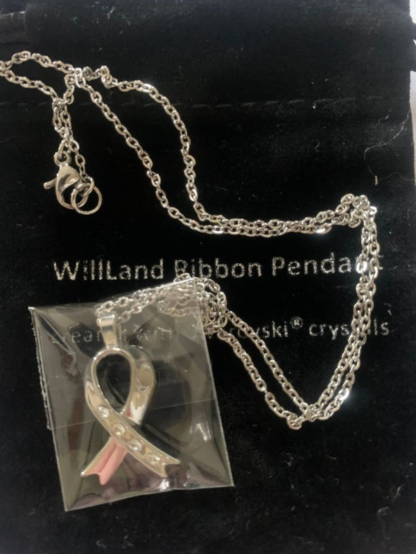 WillLand Ribbon Pendant with Swarovski crystals in Jewellery & Watches in Sault Ste. Marie