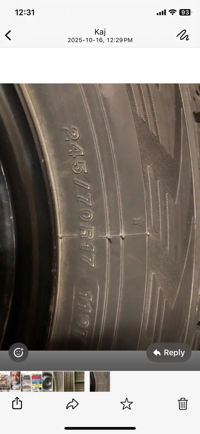 SNOW TIRES WITH RIM AND SENSORS in Tires & Rims in Oshawa / Durham Region - Image 3