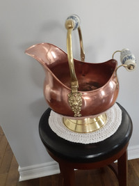 Copper Brass Dutch Ash Bucket