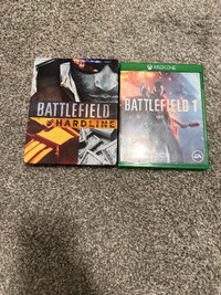 Battlefield Hardline Steelbook + Game + BF1 - Xbox One