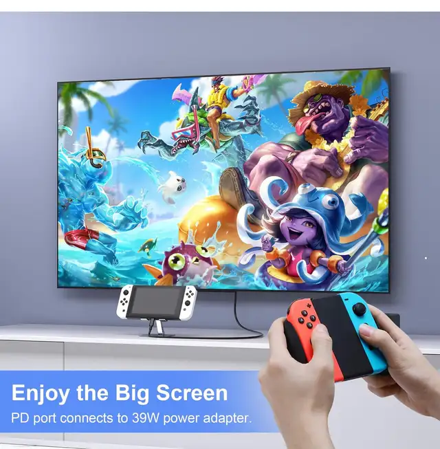 New Pack Switch Dock for Nintendo Switch/NS OLED, Switch TV Adap in Nintendo Switch in Kitchener / Waterloo - Image 3