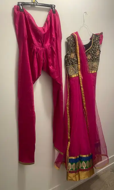 Fusia Pink Salwar Kameez  (3 pc), View more