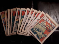 Warlord Comics lot x 12 1975 UK newsprint style War Stories