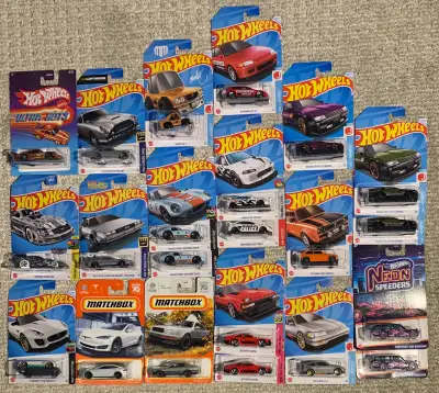 Matchbox and Hot Wheels- Ultra Hots, Neon Speeders, JDM and Main