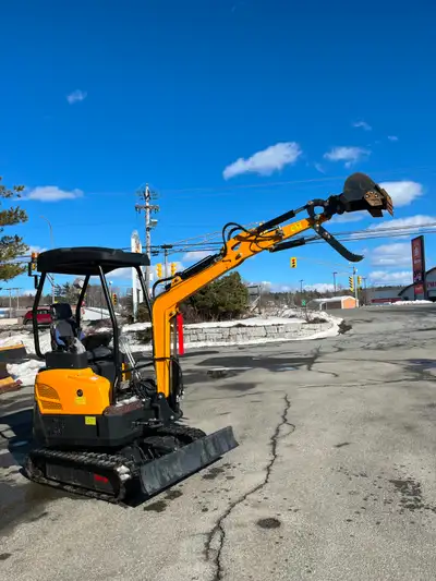 New with zero hours, 2 ton mini excavator with retractable undercarriage and side swing boom. Comes...
