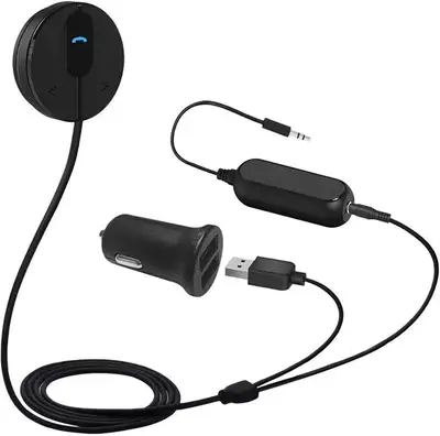 Bluetooth Car Kit, Wireless Receiver for Handsfree Talking, View more