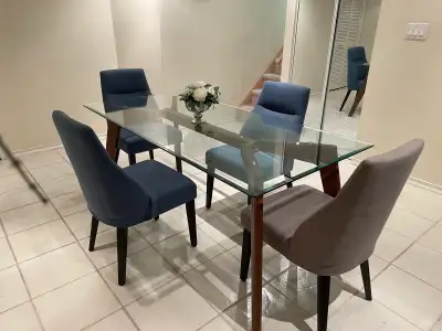 New never used table and 4 chairs , View more