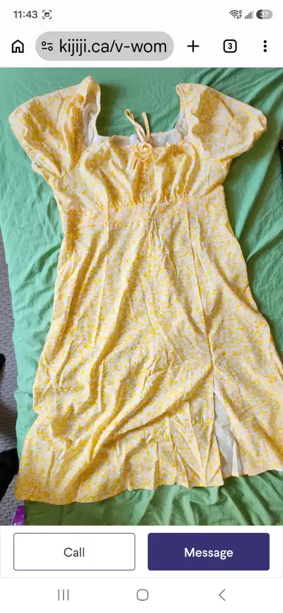 Shien Yellow flower Summer Dress Size 0X, View more