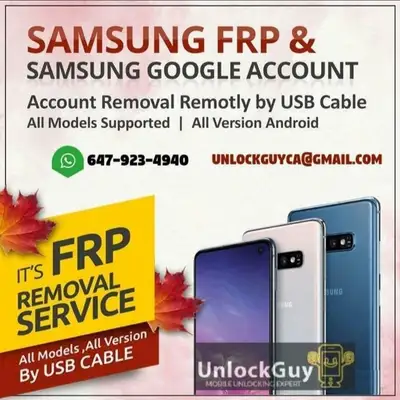 Locked Out Phone? Google FRP & Samsung Unlock Service, View more