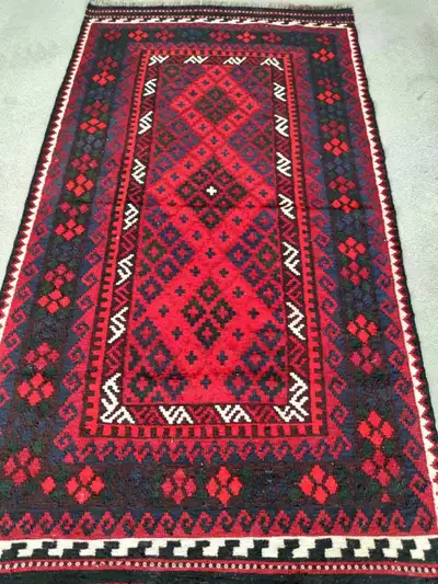 Handmade woollen kilim rug, View more