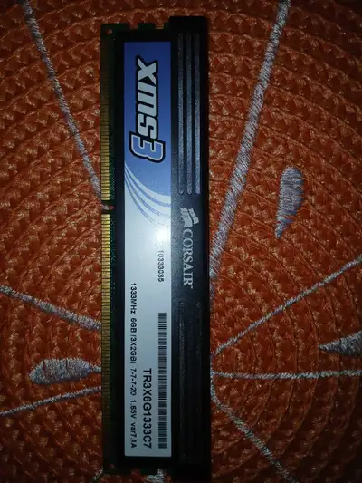 corsair xms3 ddr3 6gb 1334Mhz, View more