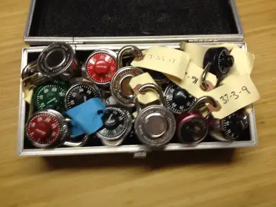 Master combination locks. About a dozen left. $1 each