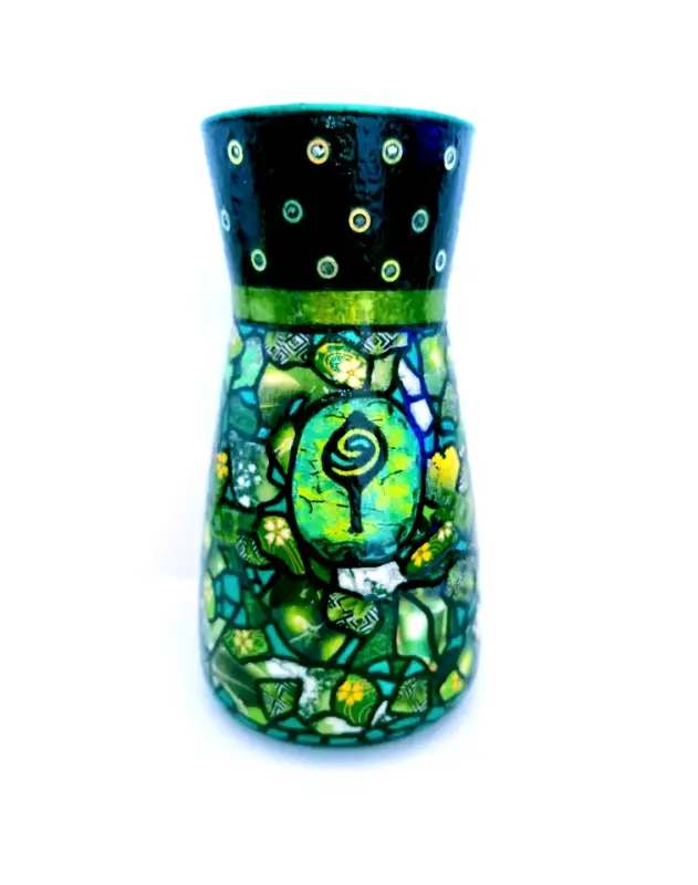 NEW! Handmade Glass Vase.62864365656835121