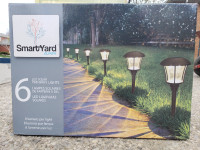 SmartYard Alpan - 8 Lumen LED Solar Pathway Lights (6-pack)