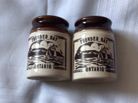 Thunder Bay ceramic salt/pepper shakers