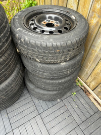 Used rims, used winter tires included