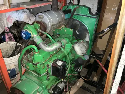Cummins 3.9l turbo charged with a in line pump also have an nv4500 2wd transmission that can be put...