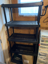  Plastic shelving unit