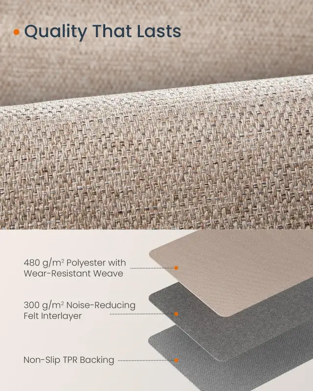 SONGMICS HOME Woven Faux Jute Area Rug in Rugs, Carpets & Runners in Oshawa / Durham Region - Image 6