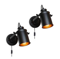 Plug in Wall Swing Arm Light Fixtures (2-Pack)