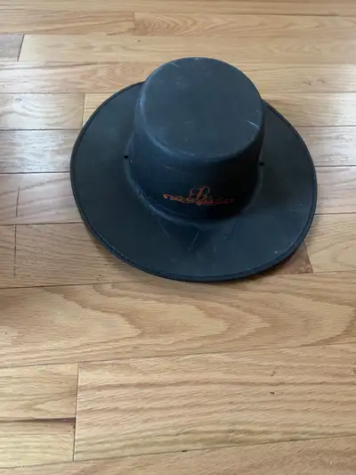 Styrofoam black hat, View more