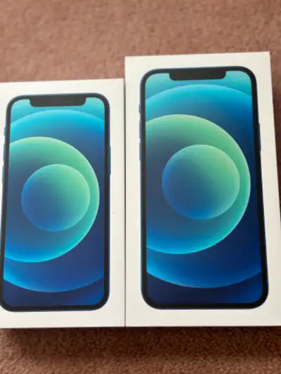 IPhone 12 mini 128GB - Blue (box and used phone case) $10 IPhone 12 64GB - Blue (used phone case) $5