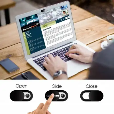 2pcs Anti-hacker WebCam Cover Slide Privacy Protection Sticker thin for camera Phone Laptop Specific...