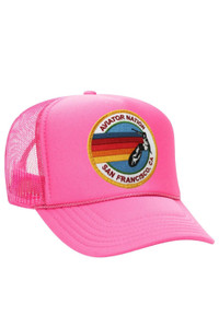 AVIATOR NATION SAN FRANCISCO TRUCKER HAT / Brand New / Pink