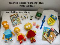 Simpsons Vintage Toys (1990 to 2003) - $40 for everything