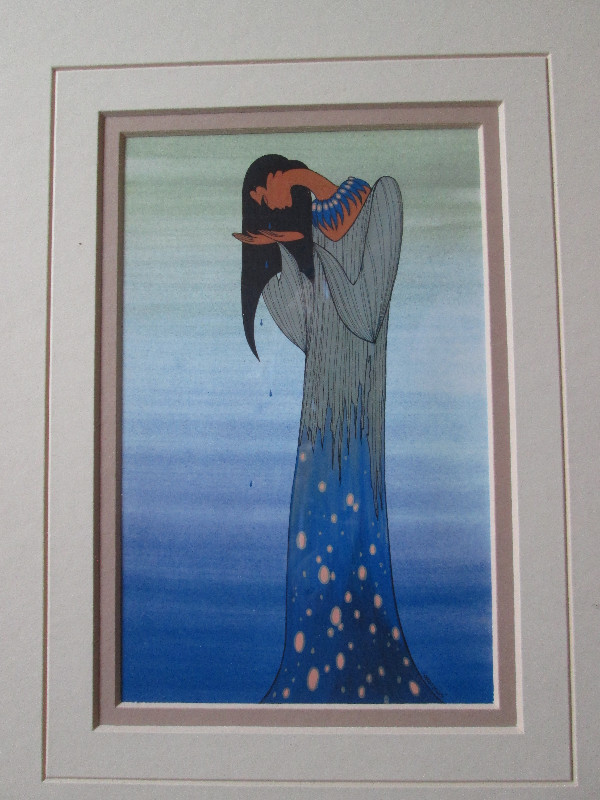 Native Art, Framed Set of 3, Loyan Mani (Maxine Noel) in Arts & Collectibles in Kingston - Image 4