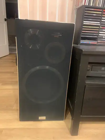 Toshiba floor standing speakers, View more