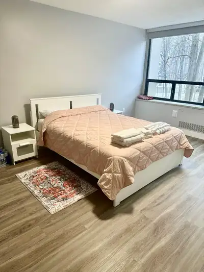Full Bed Set: Queen Bed and Queen Mattress, View more