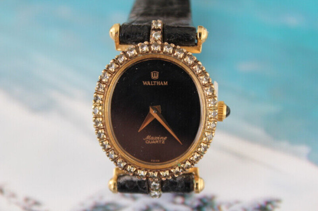 Luxury WALTHAM Maxine Diamond Swiss Quartz Watch (WA003A) in Jewellery & Watches in Calgary