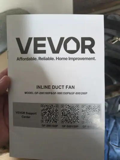 Brand New, in box, never unsealed. Vevor Inline duct fan, new for $120+tax online $90 OBO