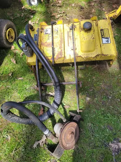 John deere hydraulic tiller for 300 series. Tiller works good, includes mounting brackets, was on my...
