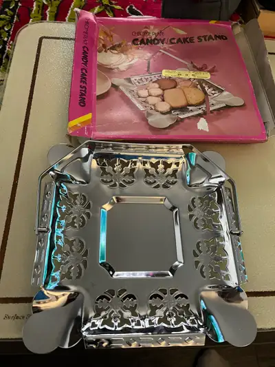 Chrome Plate Candy/Cake Stand, View more