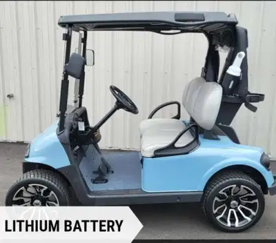 2020 EZGO RXV Lithium Elite, Lithium Battery, refurbished and serviced, Ocean Grey color, Premium gr...