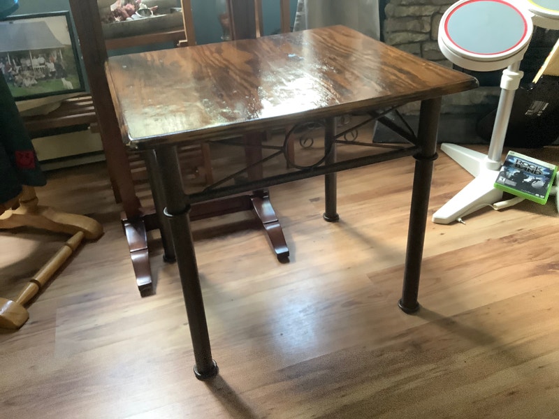 Table de salon / Table basse très solide, fer et bois Tables