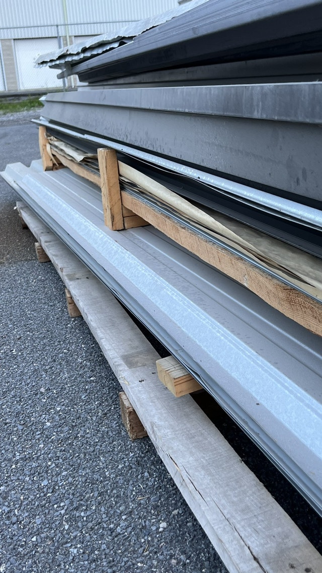 Fascia / moulure de solin bord de toiture en métal plié Toiture