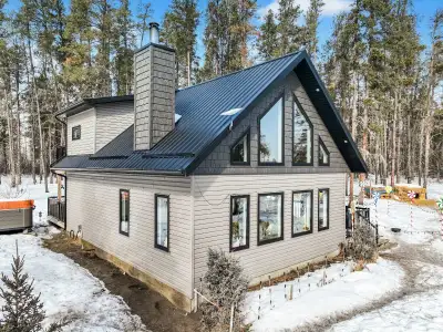 Cabin only. No land. 1276 sq/ft 2 Bedroom 1 bath. Built in 2019 by Zaks in Hague. Upper & lower deck...
