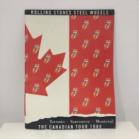 1989 Rolling Stones Steel Wheels Canadian Tour Program