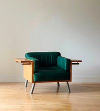 Leather Lounge Chair by Paul Aferiat & Peter Stamberg for Knoll