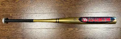 It's 34 inches, 28 oz. The bat has normal signs of being in bat bags and in the dirt over the years,...