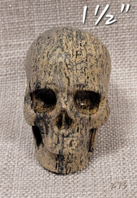 Crâne Skullis 1½" Natutal picture jasper mini skull.